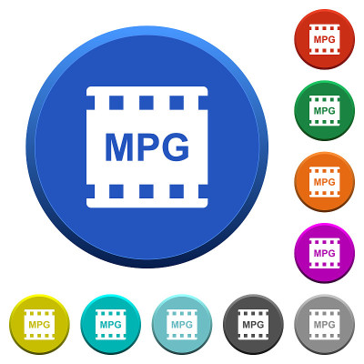 MPG电影格式斜面按钮