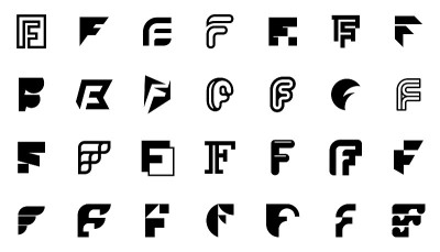 抽象标志集合与字母F