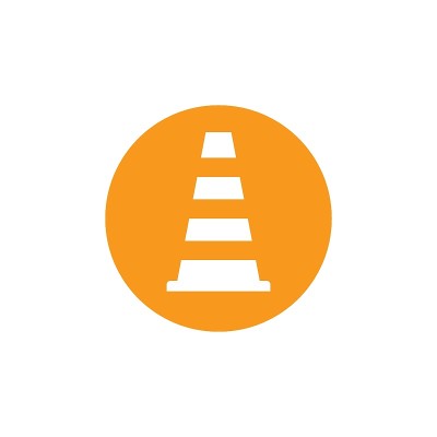交通锥矢量插图设计