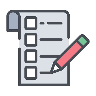 列表图标，房地产网页和移动图标