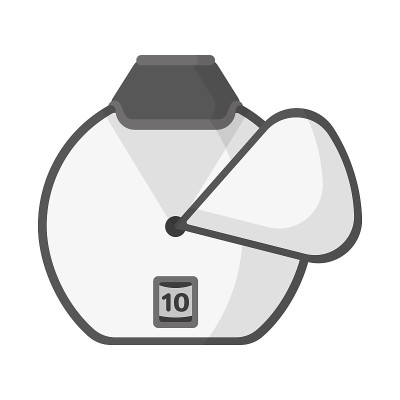哮喘便携式干粉吸入器。