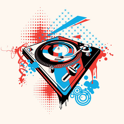 Funky转盘彩色音乐涂鸦