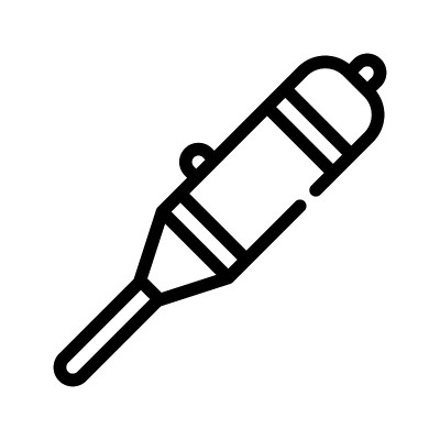 口哨配件猫线图标矢量插图