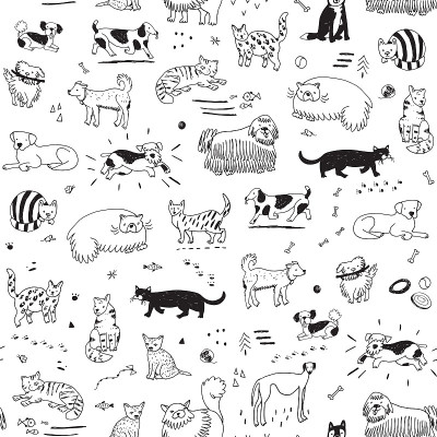 cats and dogs pattern