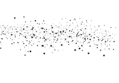 Stars on a white background