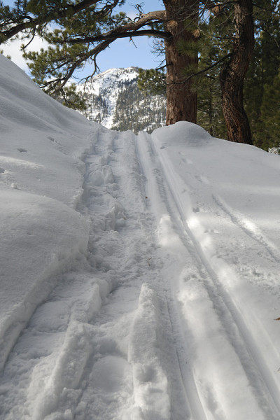 雪鞋和滑雪道