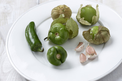 番茄、大蒜和墨西哥胡椒