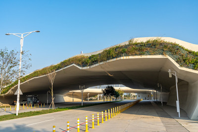 水南经贸园区街景。台湾台中市
