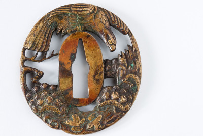 日本武士刀(武士刀)护手(Tsuba)