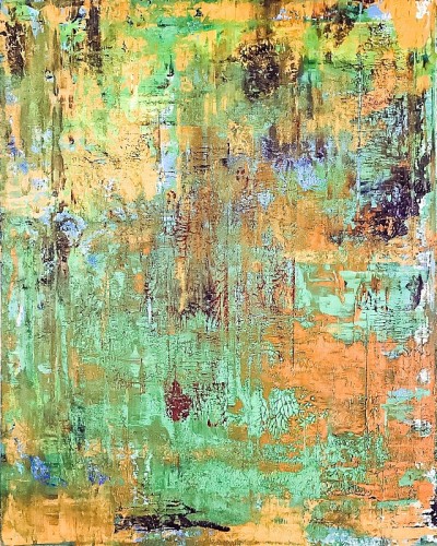 画布上的清晰抽象油画
