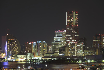 日本横滨核光21号(从新光康观看)(夜景)