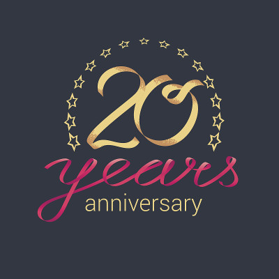 20周年向量图标