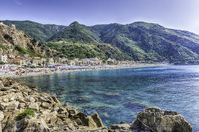 意大利卡拉布里亚锡拉村美丽的海景