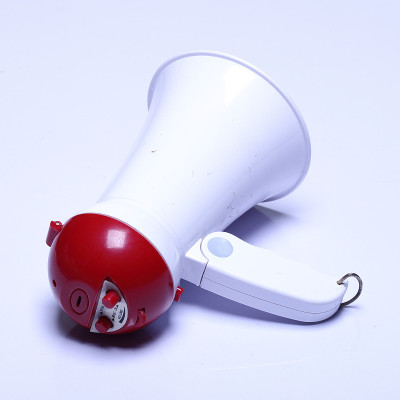 扩音器扬声器装置，白色红色，无标志