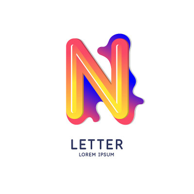 N拉丁字母表中的N以鲜明的当代风格展示个性。