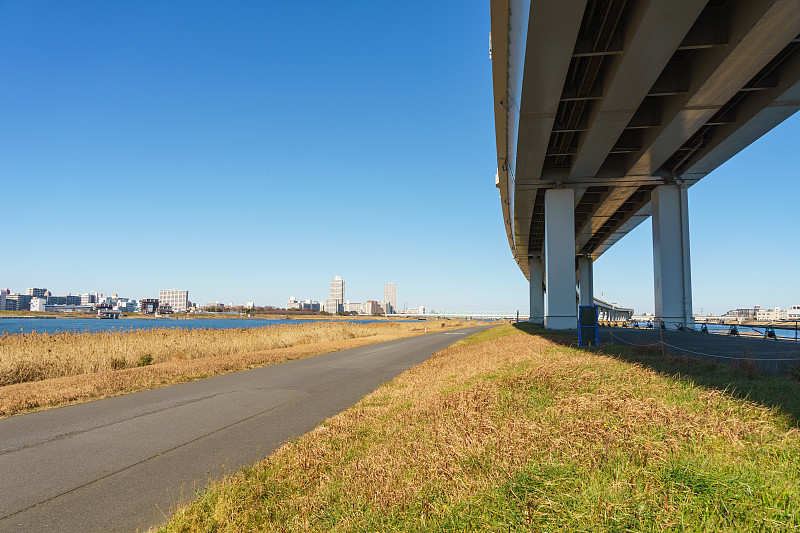 荒川河床，日本东京