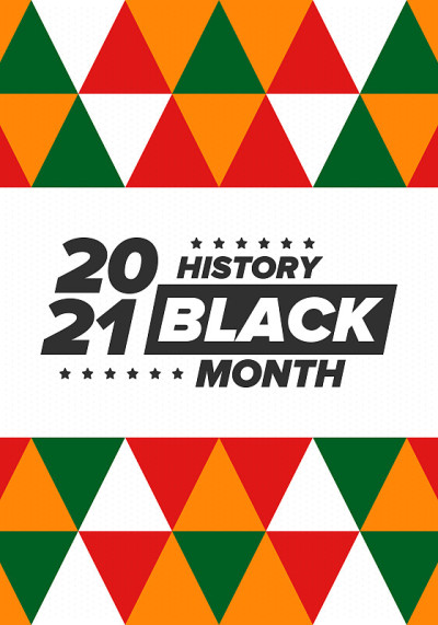 黑人历史月。非裔美国人的历史。一年一度的庆祝。二月份在美国和加拿大。十月在英国。海报，卡片，横幅，背