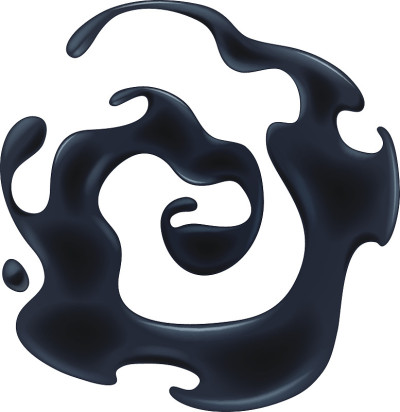 黑色石油漩涡。