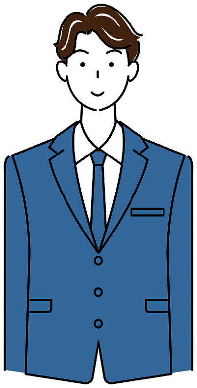 可爱的男人在西装拿证书照片插图矢量