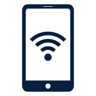 智能手机和wifi图标插图