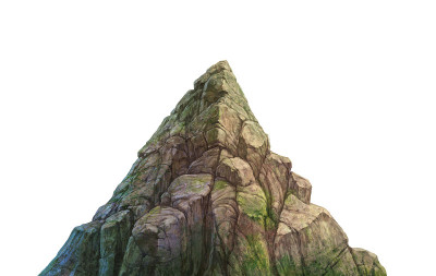 岩石的山