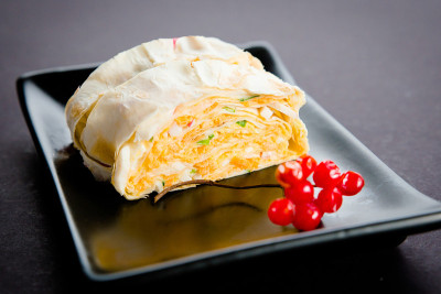 芝士馅的皮塔饼开胃菜
