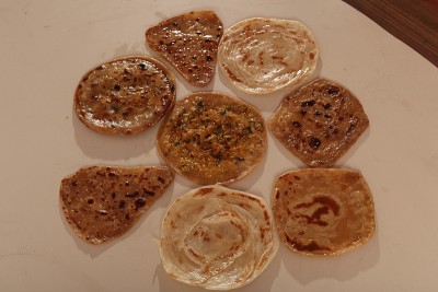 帕罗塔，印度扁面包。