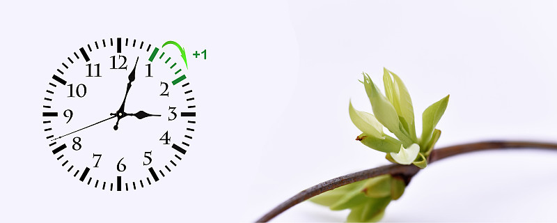 夏令时。DST。挂钟快到冬天了。把时间向前。