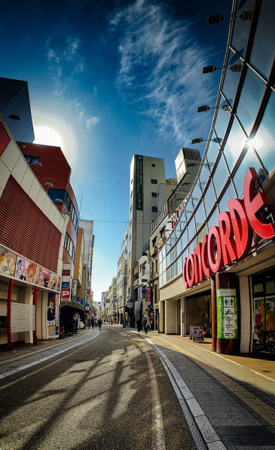 静冈市街的
