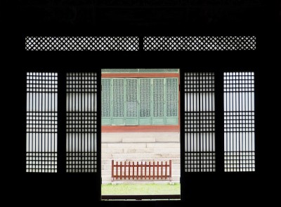 韩国传统宫门、木门