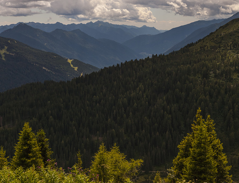 Trentino,意大利。瓦利·朱迪亚里