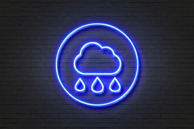 霓虹灯云雨