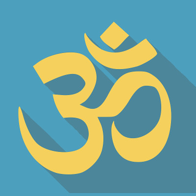 Om / Aum -印度教应用程序和网站的平面图标