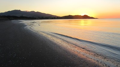 拉格兰海滩的日落