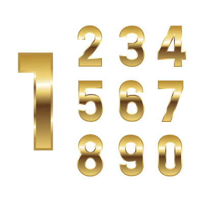 图标数字在一个白色