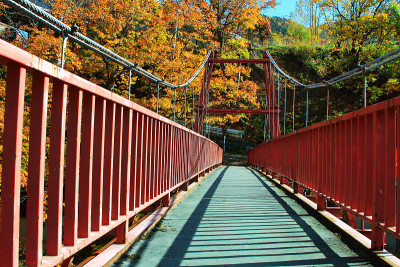 秋景北海道、札幌、中赞井温泉