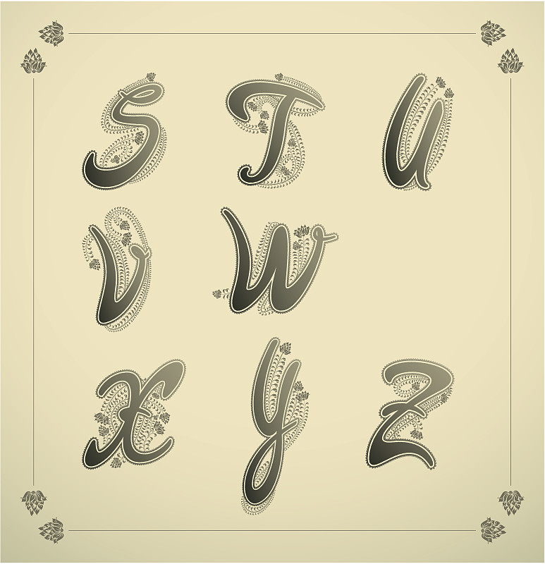 装饰性的缩写字母