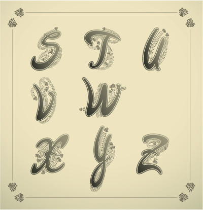 装饰性的缩写字母