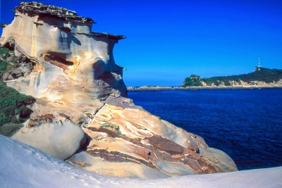台湾北部海岸风光，野柳海岸线