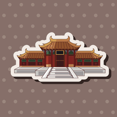 中国建筑主题元素