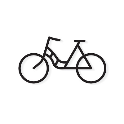 silhouette bike icon