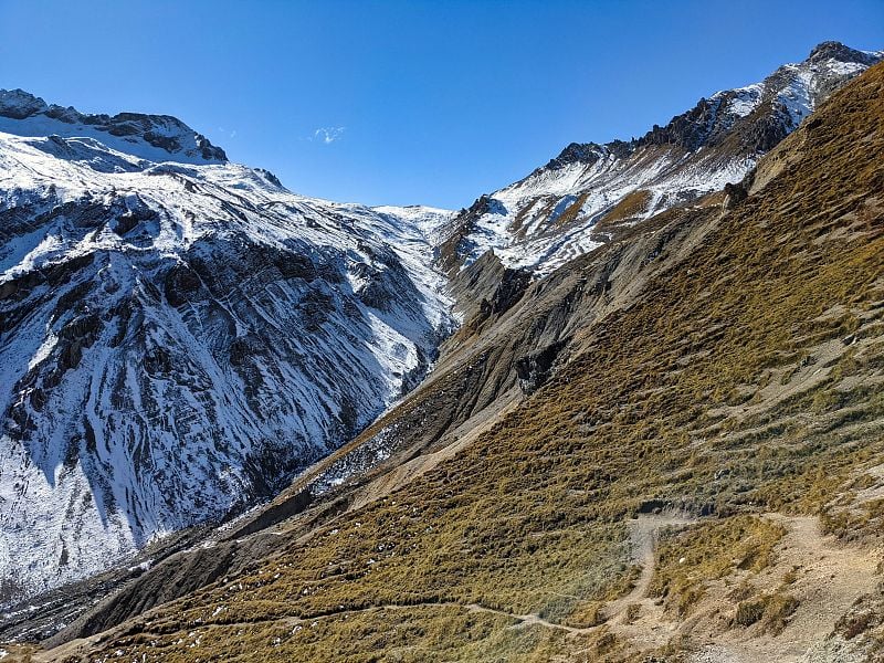 杜坎冰川瑟蒂格和蒙斯坦附近的特殊山地景观。
山上的秋天，达沃斯。瑞士