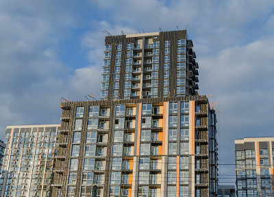 多层建筑，现代建筑在一个大城市