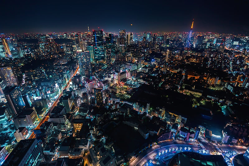 日本东京鸟瞰图