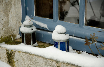 29、立冬，秋末，落叶下雪，冰封