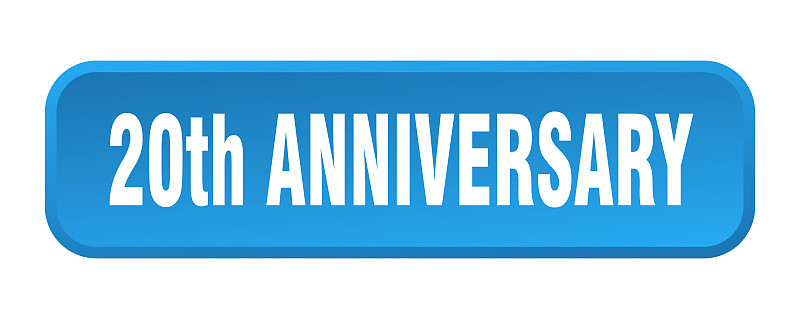 20周年按钮。20周年广场3d按钮
