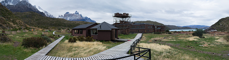 智利Torres del Paine国家公园的Paine Grande regio营地