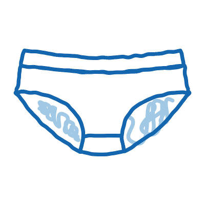 迷笛裤子图标矢量轮廓插图