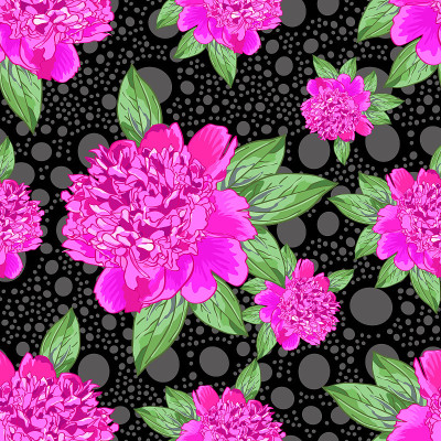 黑色背景上的花