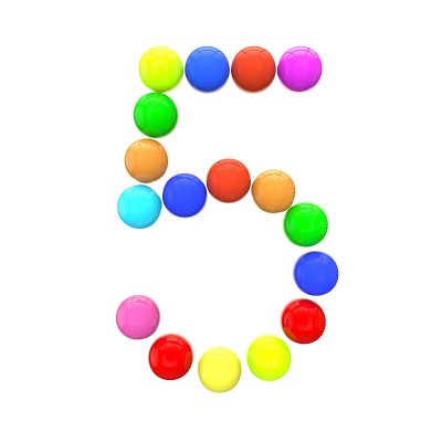 字母'5'来自球体
